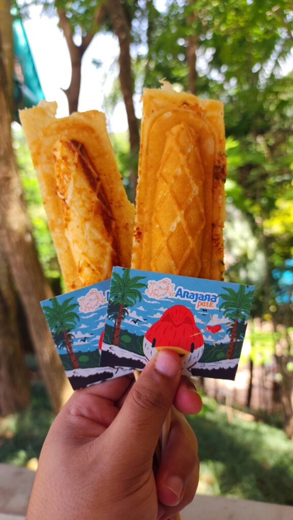 Close de dois crepes 
